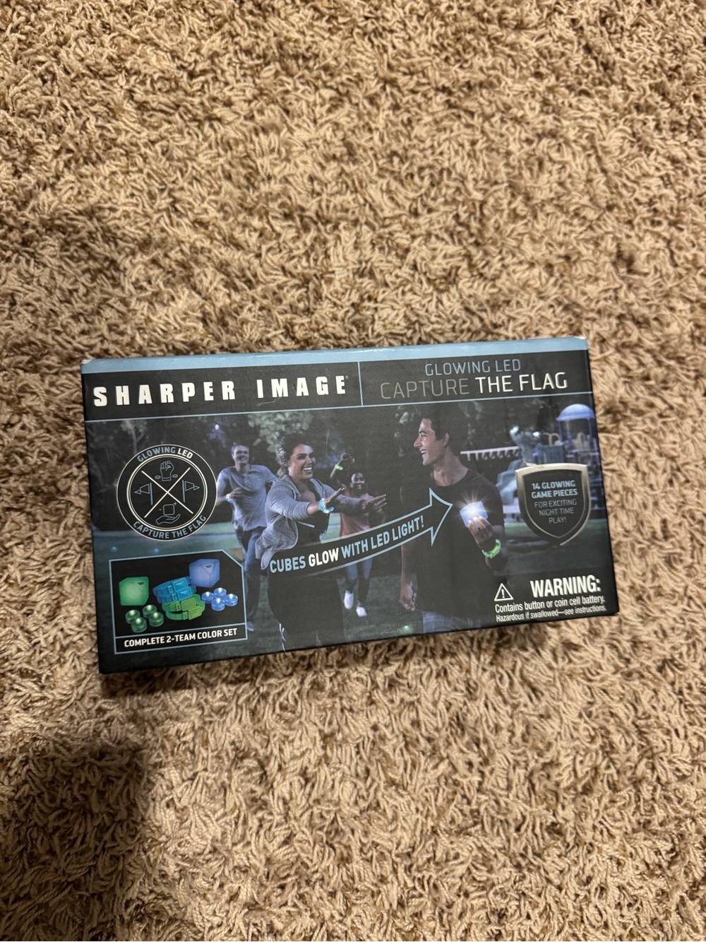 Sharper Image LED Capture the Flag Game Set - Blue & Green Cubes